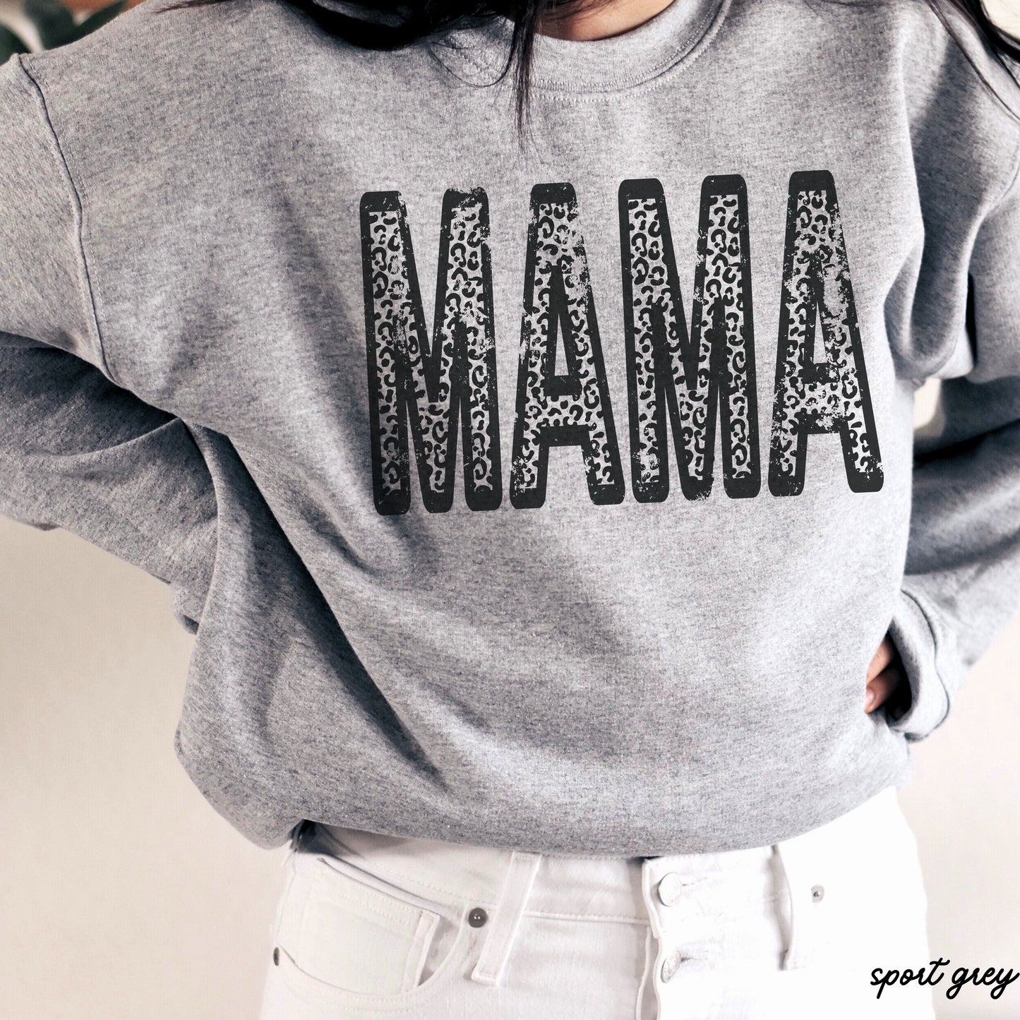 Leopard Mama Sweatshirt *8 Colors (S-3X)