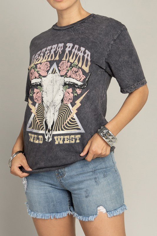 Desert Road Wild West Graphic Top