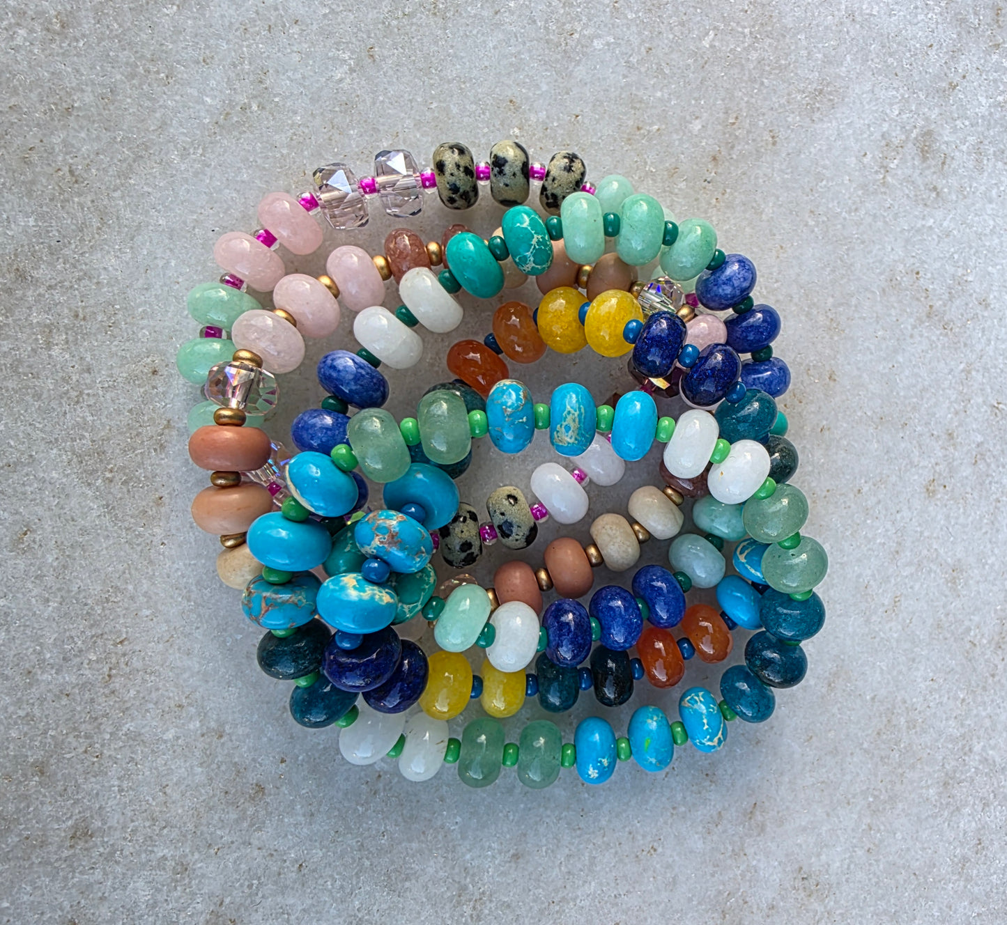 Stone Bead Bracelet (5 colors)