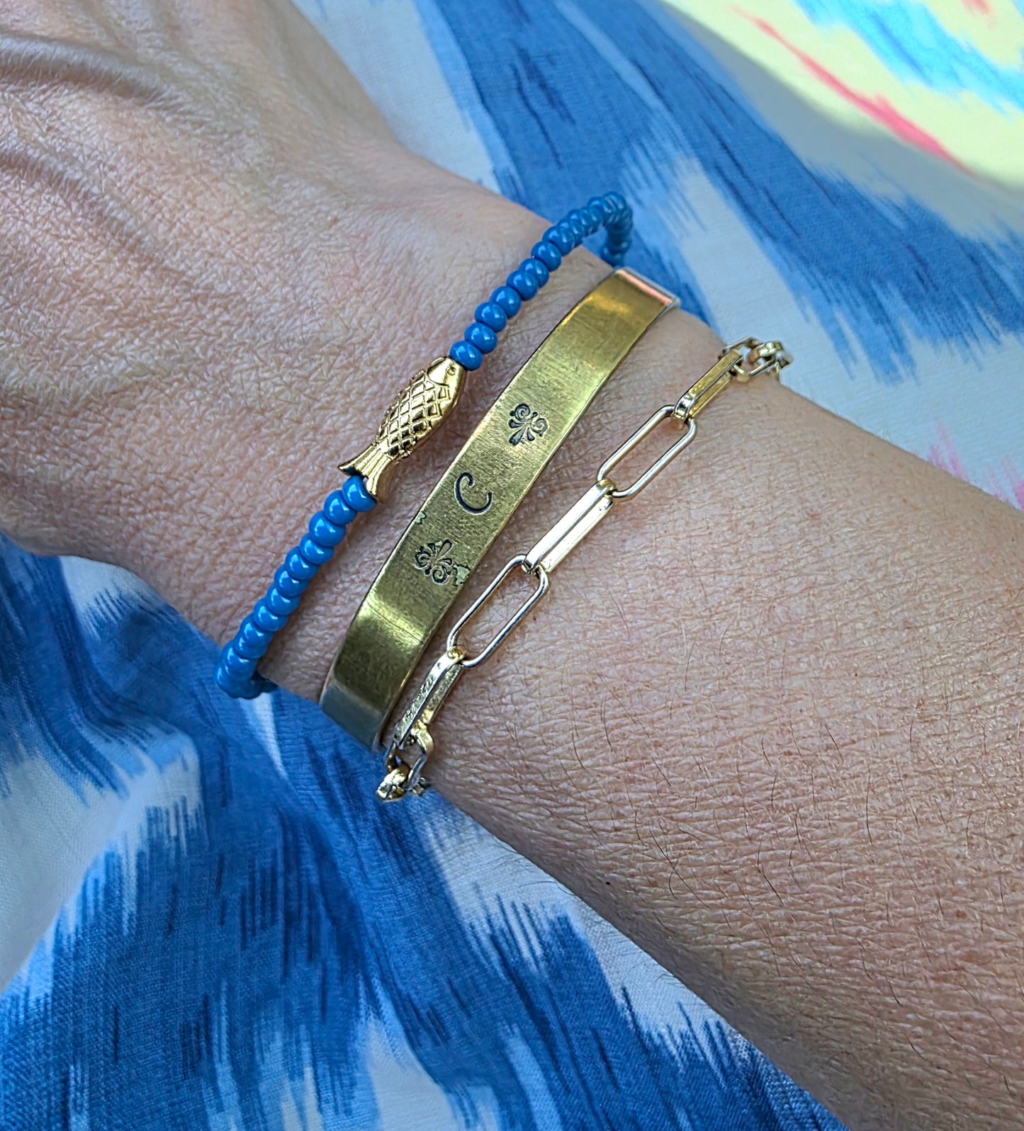 Gold Fish Seed Bead Bracelet (5 colors)